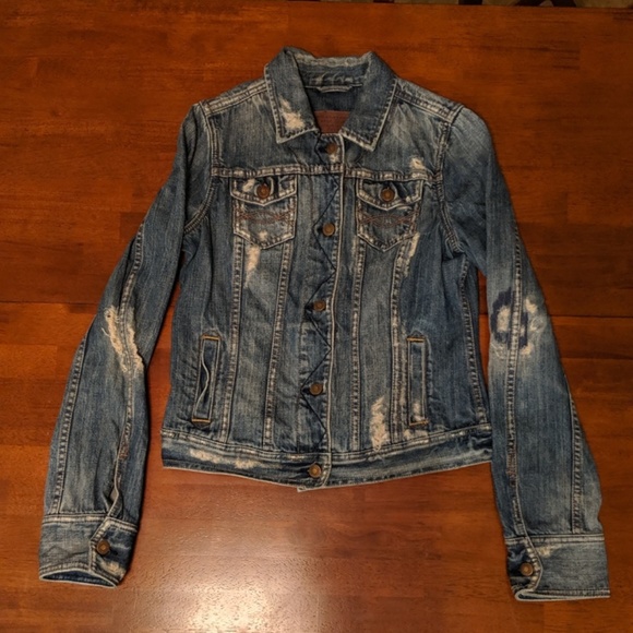 abercrombie and fitch jean jacket